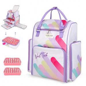 Free Sample Portable Nail Polish Organizer Bag with UV Light Case - Holds 30 <b>Bottles</b> and 1 UV Nail Lamp - Product Image 1