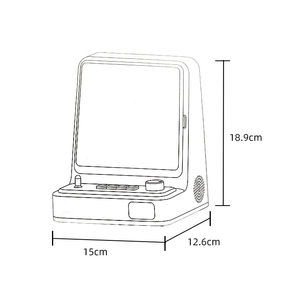 Reproductor de CD Retro de Pared Personalizado de Fábrica, con Bluetooth, USB, Luces de Colores, Altavoz Doble, para Estudio, Trabajo, Hogar y Exteriores - Product Image 5