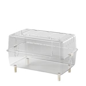 Cage à hamster en acrylique transparent-Grand manoir de villa à deux étages avec accessoires, habitat transparent à vue complète pour petits animaux - Product Image 2