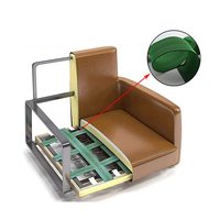 Hongyi Manufacture 60mm Vert Élastique Canapé Sangle Ceinture Tissé Polypropylène pour Meubles Chaise Canapé Bande Accessoire