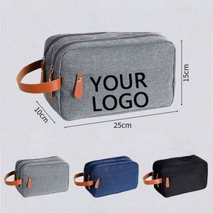 Yiafan Travel Men's Solid Color Oxford Cloth Zipper Closure Double Layer Large Capacity Eco-Friendly Durable Recyclable <b>Bag</b> - Product Image 1