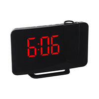 Multifunktionaler Digitaler Wecker mit Radio, Zeitprojektor, Großem LED-Display und Ladeanschluss