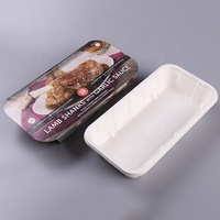 Carton recyclable biodégradable canne à sucre moulé emballage papier fibre plateau expéditeur plateau pulpe insérer électronique alimentaire