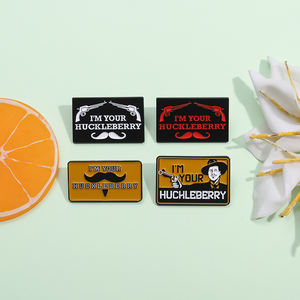 أنا دبوس المينا Huckleberry الخاص بك ، بروش رعاة البقر خمر ، هدية المجوهرات للأصدقاء والأطفال بالجملة - Product Image 2