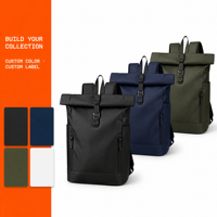 Sac à dos pour ordinateur portable en gros, faible MOQ, prix compétitif, polyester imperméable, 15,6 pouces, sac à dos de voyage d'affaires grande capacité, modèle d'essai