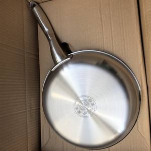 Sartén de acero inoxidable sin recubrimiento de 28cm, sartén de acero 18/10 para huevos fritos y tortitas, sartén para cocinar - Product Image 2