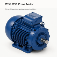 Moteur asynchrone triphasé WEG W21 Prime B3 à châssis en aluminium, monté sur pied, TEFC IC411 IP55 pour entraînements de ventilateurs industriels
