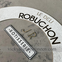 Mosaïque lettre gros carrelage marron et blanc sol 3D verre marbre carreaux de mosaïque pour la salle de bain