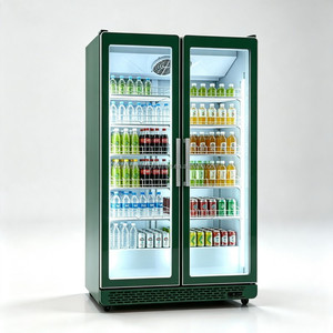 Vitrina Refrigerada de 2 Puertas con Vidrio Completo y Refrigeración Circulante de Alta Calidad para Bebidas, Gran Venta 2026 - Product Image 2