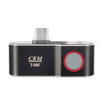 CEM T-09F Smartphone Utilisation Thermographie Mesure Caméra Thermique Téléphone Mobile Android voiture IR Infrarouge Caméra d'imagerie thermique
