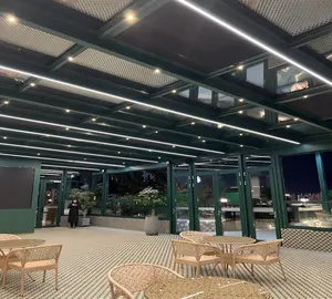 wintergarten aluminium 40 quadratmeter pergola und pavillon im freien wasserdicht gewächshaus gebäude für hochzeit