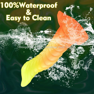 ดิลโด้ซิลิโคนแบบสั่นได้สำหรับผู้ชายและผู้หญิงมีปุ่มขนาดใหญ่ที่เสียบก้นแบบนุ่มสำหรับทวารหนัก - Product Image 3