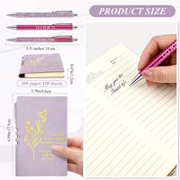Coffret cadeau Carnet en cuir A6 Stylo avec boîte cadeau Collègue Personnel Enseignant Infirmière Bénévole Femmes Hommes