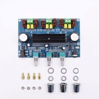 2*50W+100W High-Power Digital D Class Amplifier Board XH-A305 TPA3116D2 Bluetooth 5.0 Digital Amplifier 2.1 Channel With AUX
