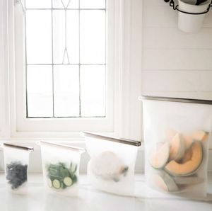 Food Grade Versatile Silicone <b>Bags</b> for Vegetable, Small Silicone Fresh Food Pouch - Product Image 6