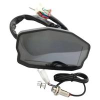 Instrument LCD à écran couleur réglable 1-6 vitesses carburateur EFI voiture universel