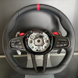 Volant en cuir de performance adaptable pour <span class=keywords><strong>BMW</strong></span> M2 F87 M4 F82 M6 F13 F15 F48 G30 540i <span class=keywords><strong>650</strong></span> G12 G14 G20 - Product Image 1