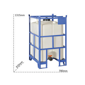 Tanque cúbico de polietileno Carvel 780x920x1315mm para mercancías peligrosas, 500lt - Product Image 2