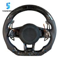 Volant sport en fibre de carbone forgé personnalisé avec LED pour Volkswagen VW Golf Mk7 Mk7.5 TSI GTI GTD Polo 7 7.5 R Jetta 2012-2019