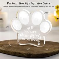 Recuerdos Decorativos de Acrílico Transparente Grabados y Personalizados de Fábrica para Perros y Gatos, para Dueños de Mascotas