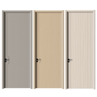 Porte intérieure en bois au style minimaliste, résistante à l'humidité, avec apprêt blanc, idéale pour salle de bain, cuisine et salon – Offre Spéciale