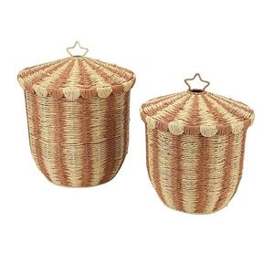 Panier de rangement multifonction en corde de coton tressée pour étagères, serviettes, vêtements, jouets, livres, linge - Product Image 1
