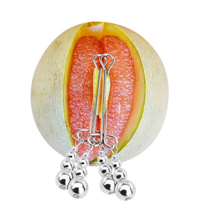Silver Nipple <b>Clamps</b> F <b>Clamp</b> Metal Adult Toy For Teasing And Sensory Play - Product Image 2