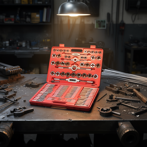 Jeu de tarauds et filières 111 pièces Modèle D0100HEXC7Y Finition brillante pour le roulage de fils - Product Image 2