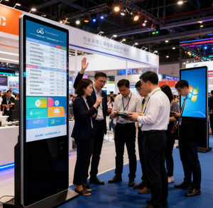 Hdzx 43 55 Inch Indoor Android Vloerstandaard Touchscreen <span class=keywords><strong>Display</strong></span> Reclame Totem <span class=keywords><strong>Lcd</strong></span> Digitale Bewegwijzering En Displays Voor Binnen - Product Image 4