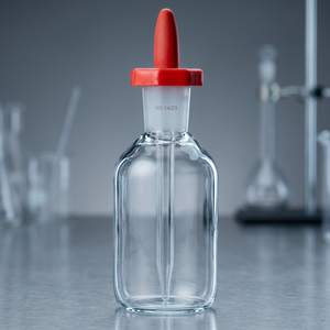 Borosilicate Glass <b>Dropper</b> <b>Bottle</b> Clear Laboratory Reagent Flask 30ML - Product Image 3