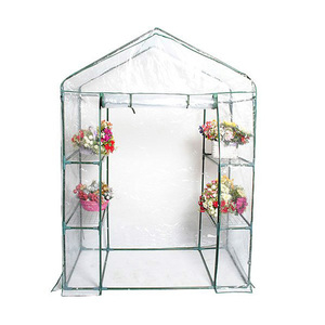 Mini <span class=keywords><strong>invernadero</strong></span> portátil para exteriores, casa verde de plástico PE y <span class=keywords><strong>PVC</strong></span> a prueba de lluvia, de bajo coste, para jardín y casa - Product Image 6