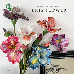 Fleurs artificielles 3D <span class=keywords><strong>Iris</strong></span> longue tige bouquets <span class=keywords><strong>de</strong></span> touche réelle pour vase mariage fête <span class=keywords><strong>jardin</strong></span> maison arrangements floraux saison décor - Product Image 4