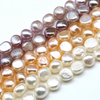 Collier de perles d'eau douce baroques de 10 mm à 11 mm, vente en gros de perles naturelles