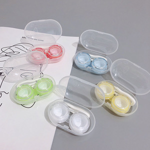 Eyes Care Plastic Eye Contact Lens Case Box Custom Contact Lens Packaging Box Mini Contact Lens Travel Holder Storage Kit