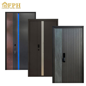 Puertas Exteriores Modernas de Aluminio para Apartamentos <span class=keywords><strong>2026</strong></span>, Insonorizadas, de Alta Seguridad, con Cerradura Inteligente para el Hogar - Product Image 1