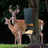 JH-Mech Mangeoire pour cerfs Mangeoire automatique pour cerfs Mangeoire murale pour cerfs suspendue en métal sauvage et résistant aux intempéries