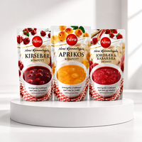 Sachet Doypack Personnalisé 13x20cm 250g 100μm Qualité Alimentaire, Haute Barrière, en Film Mylar pour Emballage de Fruits, Compotes, Confitures, Purées et Desserts