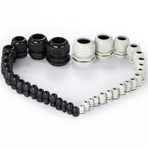 M25 IP68 Negro Blanco Nylon Impermeable Cable Prensaestopas Tuercas de bloqueo y arandela Rosca Prensaestopas - Product Image 5