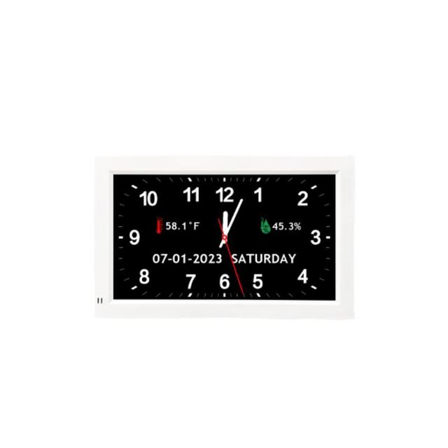 7-Inch Smart Digital Calendar Day Clock  Function 8 Alarms 9 Languages Electronic Smart Clock with Temperature