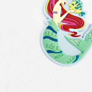 Porte-clés en PVC de qualité supérieure, motif dessin animé, personnalisé, sirène, breloque souple en caoutchouc pour sac - Product Image 2