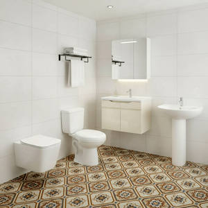 Oriente Medio Wc armario <span class=keywords><strong>de</strong></span> agua <span class=keywords><strong>de</strong></span> dos piezas montado en la pared lavabo tocador <span class=keywords><strong>de</strong></span> <span class=keywords><strong>baño</strong></span> espejo gabinete <span class=keywords><strong>de</strong></span> Pvc conjunto completo estante <span class=keywords><strong>de</strong></span> toalla - Product Image 1