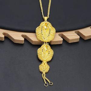 จีเอ็กซ์เอ็กซ์ ขายส่ง สร้อยคอเด็กแฟชั่นคุณภาพสูง ทองเหลืองชุบทอง 24K รูปหัวใจ สไตล์วินเทจ พร้อมจี้ห้อย - Product Image 3