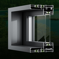 Cadre en aluminium AUMEGI Fenêtre coulissante en aluminium de Zambie Étanchéité à l'air Verre trempé Dernière conception de fenêtre coulissante