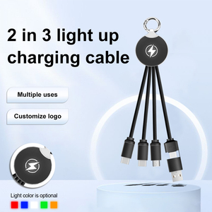 OEM 1.2M 3-en-1 100W Tressé USB-C Micro LED Affichage Câble de Charge Veste en Nylon iPhone Veilleuse Caméra de Charge Rapide - Product Image 5