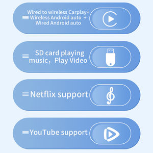 กล่องไอน้ำแอนดรอยด์อัจฉริยะขนาดเล็กกล่องนึ่งแอนดรอยด์ YouTube Netflix ในรถยนต์เล่นแอนดรอยด์อัตโนมัติไร้สายสำหรับกล่อง CarPlay Ai BOX - Product Image 5