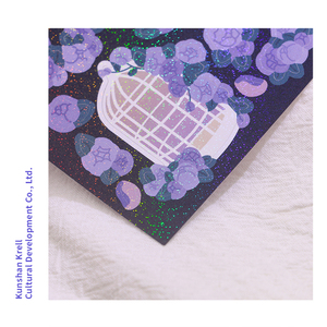 Tùy Chỉnh Tay Tài Khoản In Vòng Trong Suốt Rose Gold Sticker Logo Nhãn Tự Dính PP Rose Gold Foil Sticker - Product Image 1