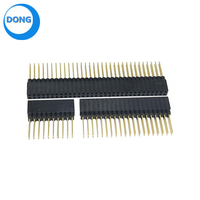 Connecteur PC104 pas de 2,54 mm, double rangée femelle DIP, connecteur à broches 2*5/10/20/32/40P, prise à aiguille longue, hauteur en plastique 11 mm