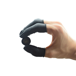 Leenol Hoge Kwaliteit Anti-Statische Vinger Cot Esd Latex Zwarte Vinger Babybedjes LN-1608103 - Product Image 4