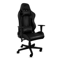 Chaise de jeu personnalisée en gros à dossier haut avec accoudoirs 3D, mousse haute densité, base métallique, revêtement en cuir PU, inclinable et pivotante pour PC