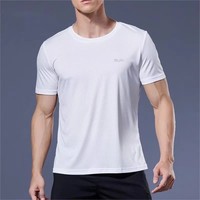 Toptan erkek nefes atletik T Shirt hızlı kuru koşu spor üst